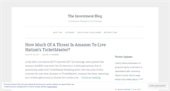 Desktop Screenshot of investmentblog.wordpress.com
