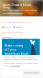 Mobile Screenshot of morethanamumblog.wordpress.com