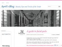 Tablet Screenshot of beautology01.wordpress.com