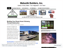Tablet Screenshot of matustikbuilders.wordpress.com