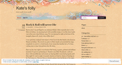 Desktop Screenshot of katesfolly.wordpress.com