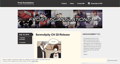 Desktop Screenshot of frostscans.wordpress.com