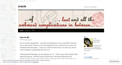 Desktop Screenshot of oracle.wordpress.com