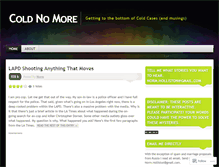 Tablet Screenshot of coldnomore.wordpress.com