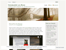 Tablet Screenshot of geography101blog.wordpress.com