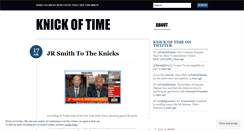 Desktop Screenshot of knickoftimeblog.wordpress.com