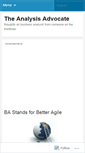 Mobile Screenshot of analysisadvocate.wordpress.com