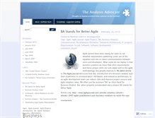 Tablet Screenshot of analysisadvocate.wordpress.com