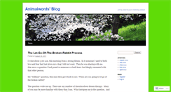 Desktop Screenshot of animalwords.wordpress.com
