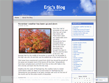 Tablet Screenshot of ericposton.wordpress.com