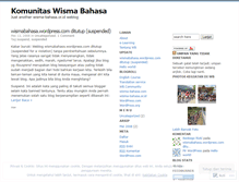 Tablet Screenshot of komunitaswb.wordpress.com