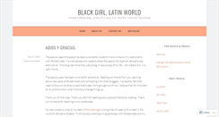 Desktop Screenshot of blackgirllatinworld.wordpress.com