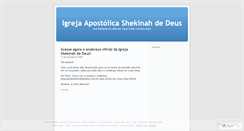 Desktop Screenshot of igrejashekinahdedeus.wordpress.com