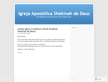 Tablet Screenshot of igrejashekinahdedeus.wordpress.com