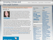 Tablet Screenshot of crimesandlaw.wordpress.com