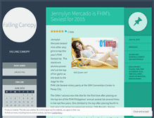 Tablet Screenshot of fallingcanopy.wordpress.com