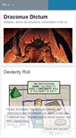 Mobile Screenshot of draconusdictum.wordpress.com