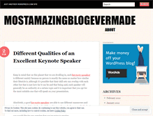 Tablet Screenshot of mostamazingblogevermade.wordpress.com