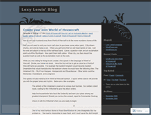 Tablet Screenshot of lexylewis.wordpress.com