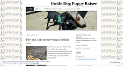 Desktop Screenshot of guidedogpuppyraiser.wordpress.com