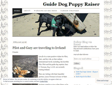 Tablet Screenshot of guidedogpuppyraiser.wordpress.com