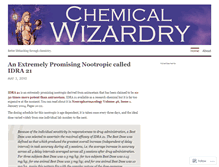 Tablet Screenshot of chemicalwizardry.wordpress.com