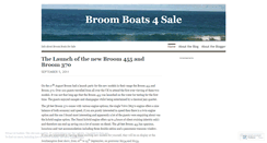 Desktop Screenshot of broomboats4sale.wordpress.com