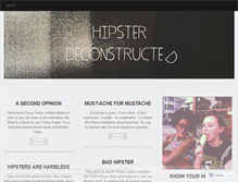 Tablet Screenshot of hipsterdeconstructed.wordpress.com