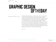 Tablet Screenshot of graphicdesignoftheday.wordpress.com