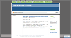 Desktop Screenshot of graememacleod.wordpress.com