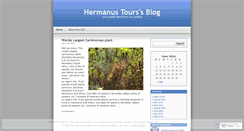 Desktop Screenshot of hermanustours.wordpress.com