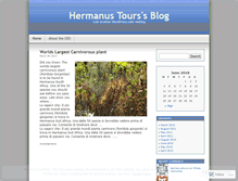 Tablet Screenshot of hermanustours.wordpress.com