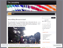 Tablet Screenshot of jonzeblog.wordpress.com