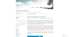 Desktop Screenshot of dawudabd.wordpress.com