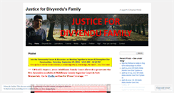 Desktop Screenshot of justicefordivyendufamily.wordpress.com