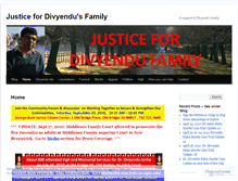 Tablet Screenshot of justicefordivyendufamily.wordpress.com