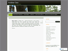 Tablet Screenshot of analisegeo.wordpress.com