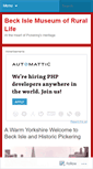 Mobile Screenshot of beckislemuseumtrust.wordpress.com