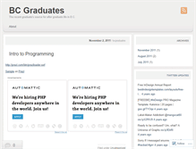 Tablet Screenshot of bcgraduates.wordpress.com