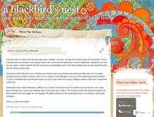 Tablet Screenshot of ablackbirdsnest.wordpress.com