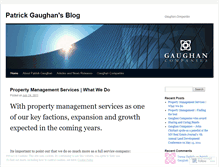 Tablet Screenshot of patrickgaughan.wordpress.com