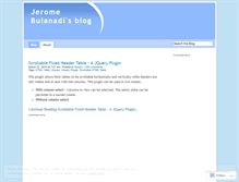 Tablet Screenshot of jeromebulanadi.wordpress.com