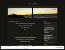 Tablet Screenshot of eyesnature.wordpress.com