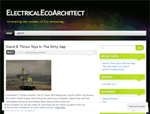 Tablet Screenshot of electricalecoarchitect.wordpress.com