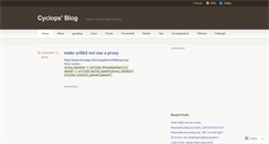 Desktop Screenshot of cyclop5.wordpress.com
