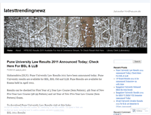Tablet Screenshot of latesttrendingnewz.wordpress.com