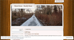 Desktop Screenshot of morefromreallyrose.wordpress.com