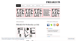 Desktop Screenshot of freaklub.wordpress.com