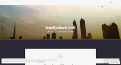 Desktop Screenshot of legallyblock.wordpress.com