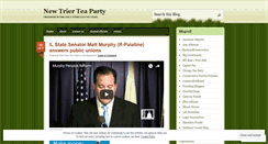 Desktop Screenshot of newtrierteaparty.wordpress.com